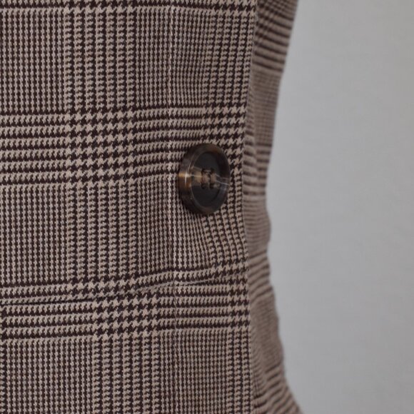 Mixed Threads Brown Plaid Romper Dress Size L - Picture 7 of 12